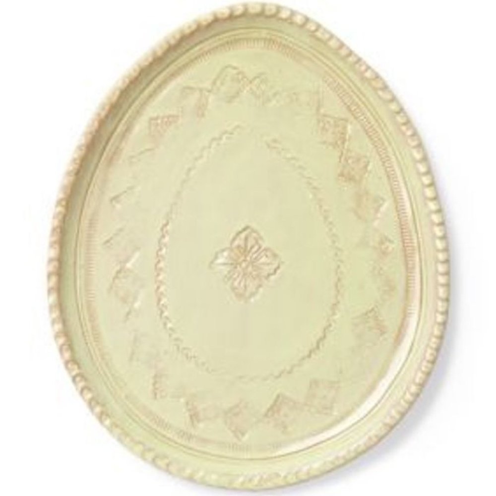 NWOT Vietri Bellezza Spring Celadon Oval Salad Plates Set of 2